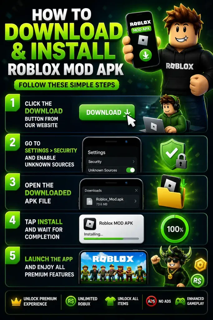 How to Download and Install Roblox MOD APK