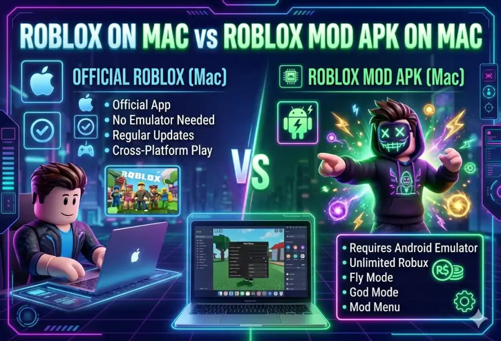 Official Roblox on Mac vs Roblox 1