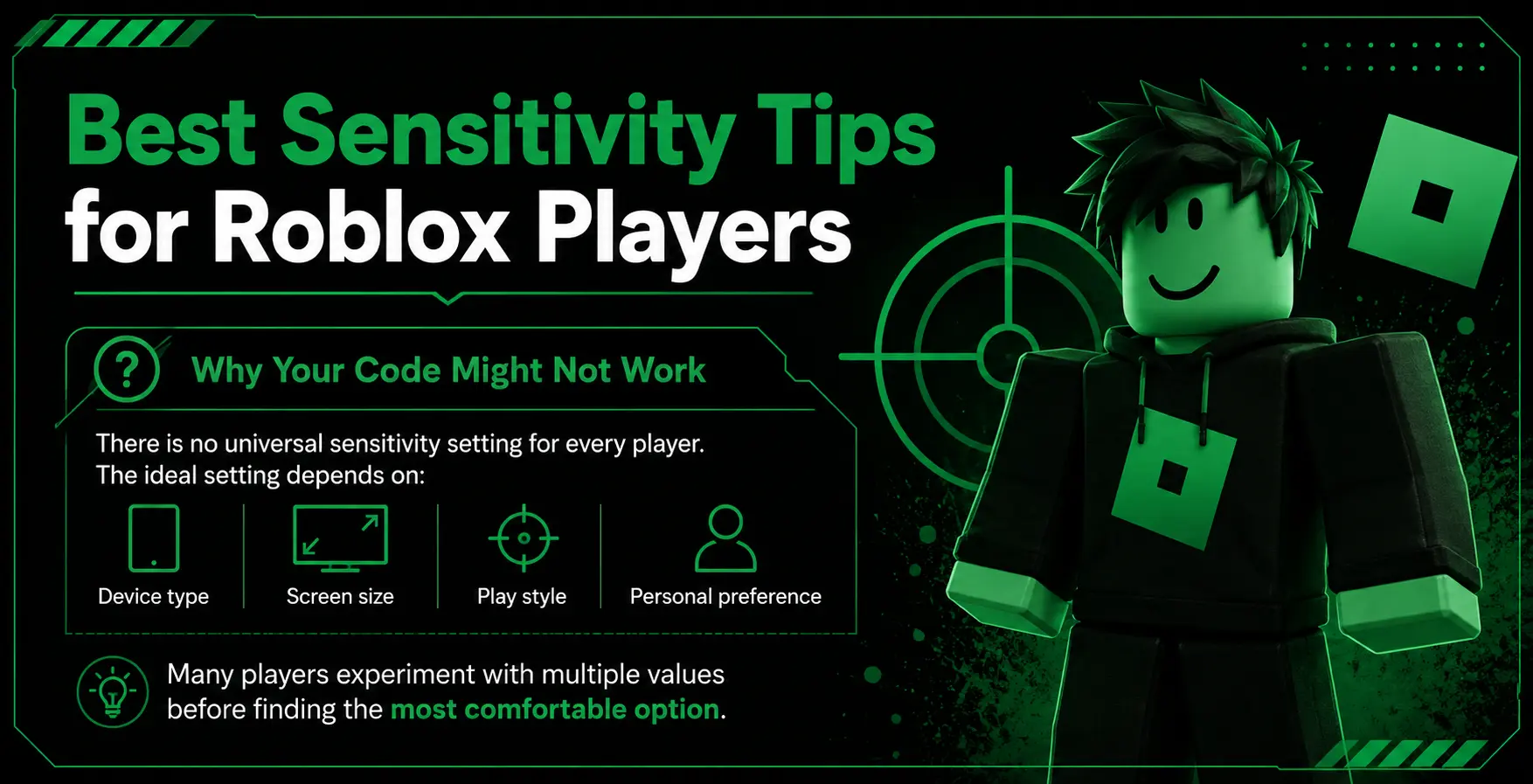 Best Sensitivity Tips for Roblox Players