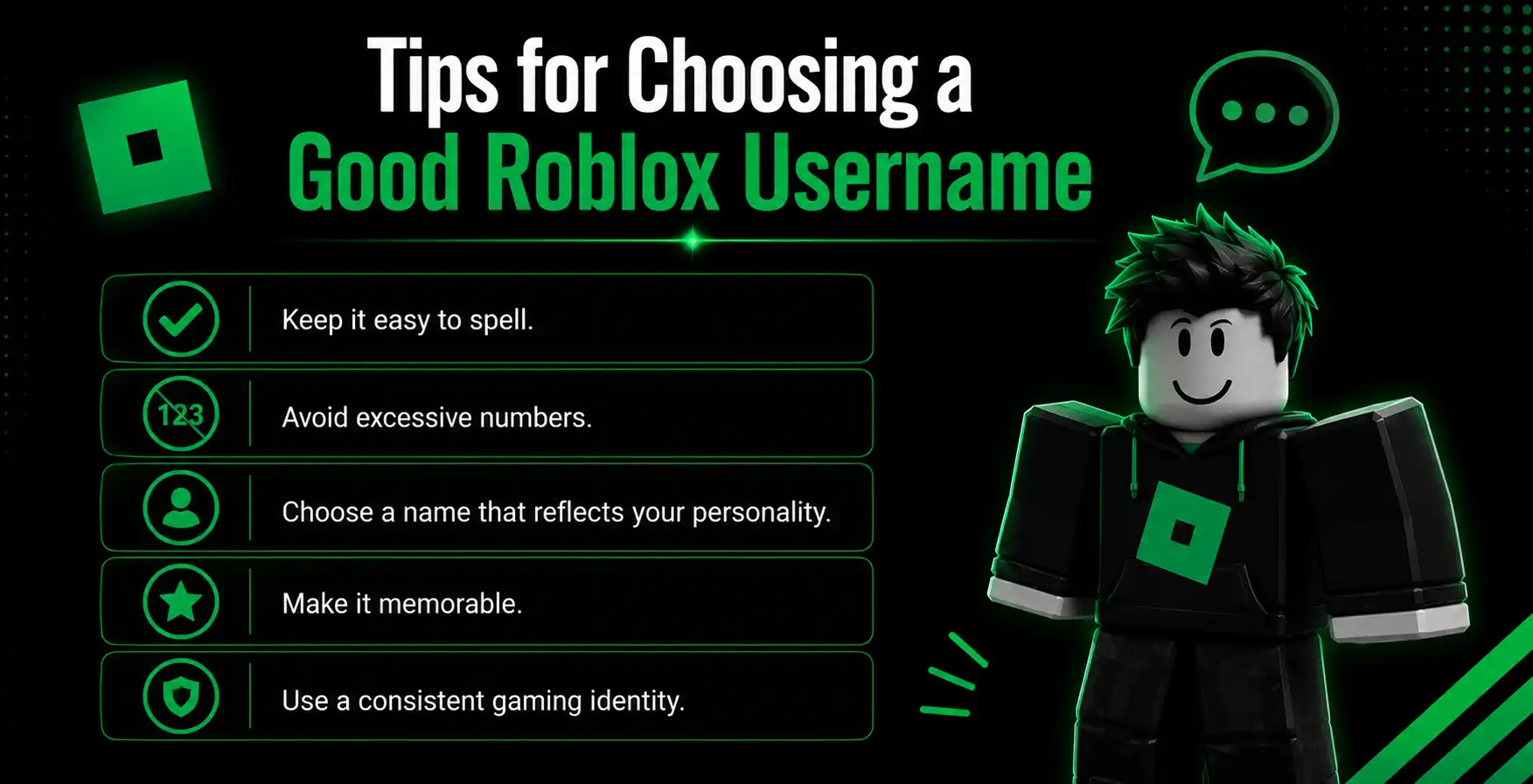 Tips for Choosing a Good Roblox Username